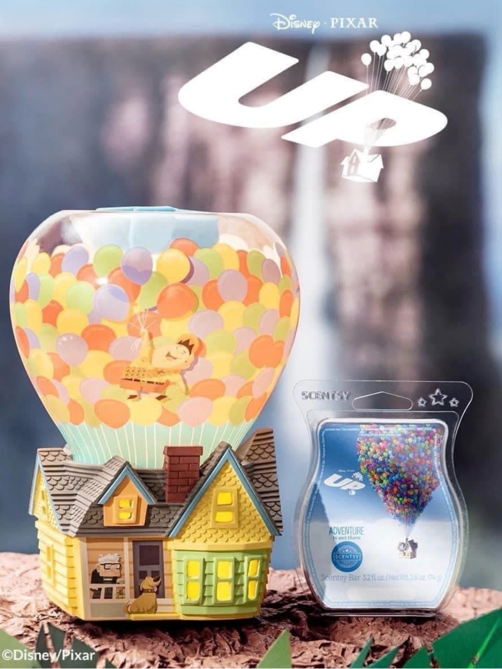 Disney Pixar UP Balloon-Themed Home Party Candle - Multicolor